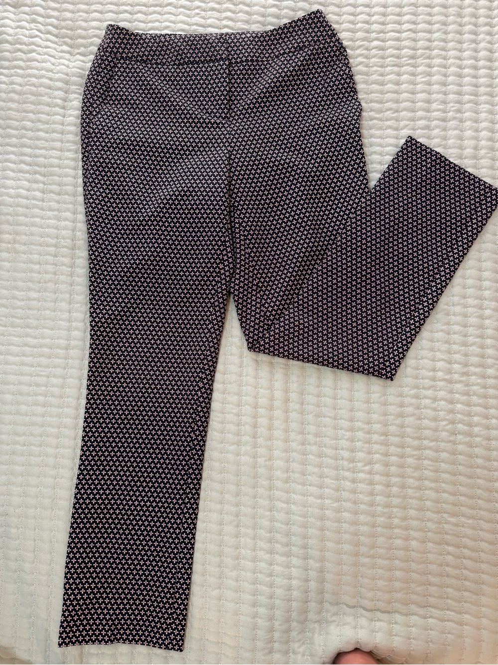 Carolina Belle Black Pants with Blush Geo Motif